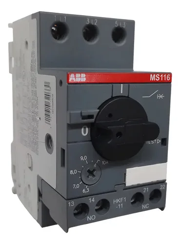 Disjuntor Motor Tripolar Abb Ms116 6,3-10a 1sam250000r1010