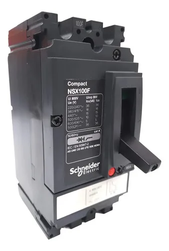 Schneider Disjuntor Bipolar 80a Compact Nsx100f Novo