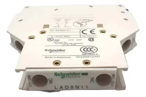 Bloco De Contato 1na 1nf Lateral Lad8n11 Schneider Novo