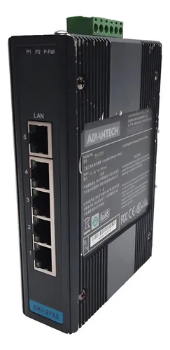 Switch Ethernet Não Gerenciado Advantech Eki-2725 5 Portas