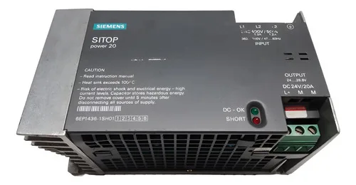 Fonte Trifásica Siemens 6ep1436-1sh01 Sitop Power20 440v 24v