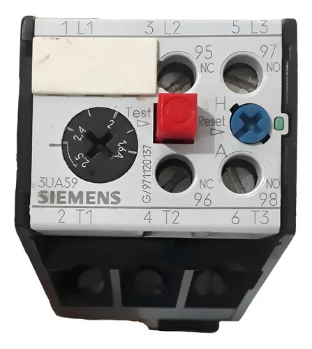 Relé De Sobrecarga Siemens 3ua59-00-1c 1,6-2,5a 600vac 127/220v