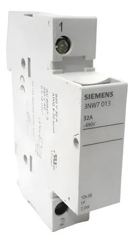 Porta Fusível 1p Siemens 3nw7 013 32a 600v Novo 600v