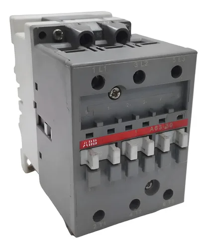Contator Tripolar Abb 125a A63-30 Bobina 220v Com Supressor 220v