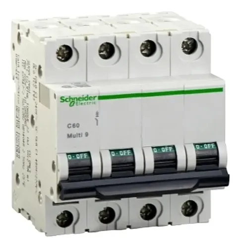 Disjuntor Tetrapolar 20a Schneider C60 Multi9 Curva B 24164