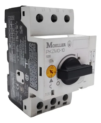 Disjuntor Motor Trip Moeller Pkzm0 6.3-10a E Bloco Auxiliar 127/220v 50-60hz