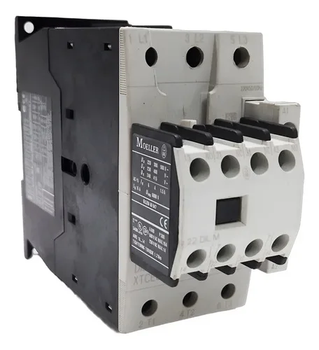 Contator 40a Moeller Dil-m40 Xtce040d 220v 12,5kw Bloco Aux. 220v