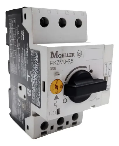 Disjuntor Motor Trip Moeller Pkzm0 1.8-2.5a E Bloco Auxiliar 127/220v 50-60hz