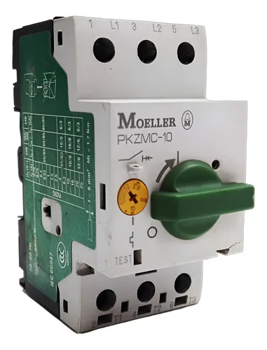 Disjuntor Motor Tripolar 6.3-10a Moeller Pkzmc-10 220v 50/60hz