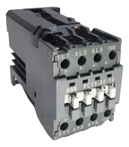 Contator Tripolar 45a Abb Bc25-30-10 Bobina 6,5kw 24vdc 24vdc