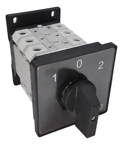 Chave Seletora Reversora Ths U3/63e/k 6 Polos  Preto