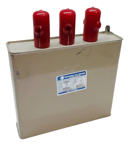 Capacitor De Potência Trifásico Samhwa 15kvar 380v 276uf 