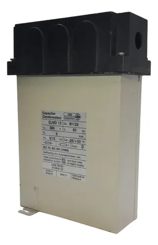 Capacitor Condensateur Abb Clmd13 380v 5kvar 81122 Usado