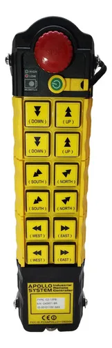 Controle Remoto Sem Fio Via Rádio Apollo System C2-12pb