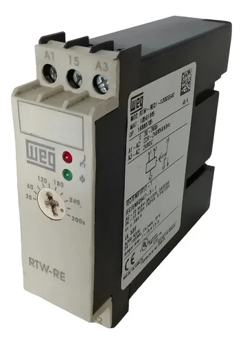 Relé Temporizador Weg Rtw-re01 30-300 Segundos 220v 24vdc