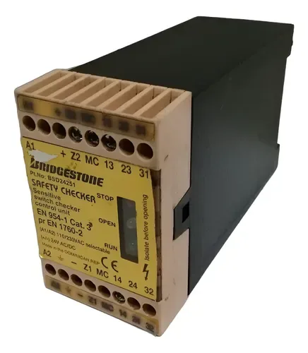 Relé Verificador De Segurança Bridgestone Bsd24251 110/220v