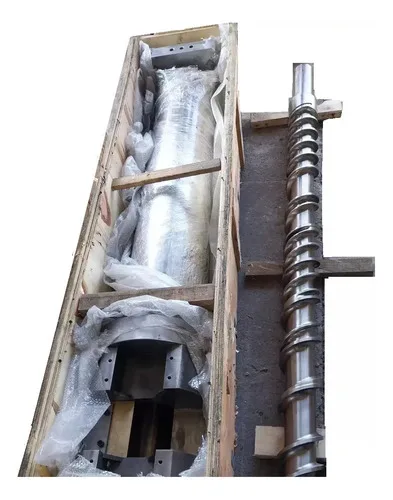 Canhão E Rosca Extrusora Borracha 120mm Novos