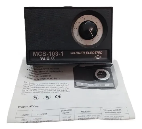Controlador Ajuste De Torque Warner Electric Mcs-103-1 Novo