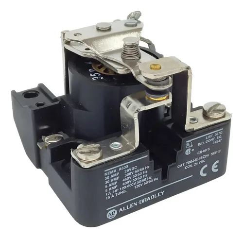 Relé De Controle E Potência Allen Bradley 700-hg46z24 24vdc 24vdc
