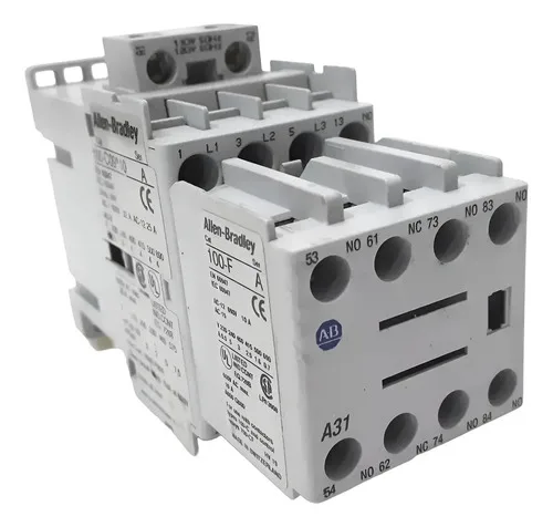 Contator 25a Allen Bradley 100-c09*10 A 110v C/ Contato Aux 127v