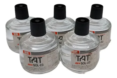 Kit 5 Solventes Shachihata Sol-23 Para Suporte De Carimbo