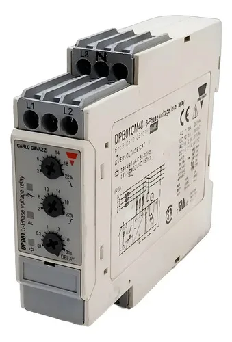 Relé De Monitoramento Trifásico Carlo Gavazzi Dpb01 380-480v 380v