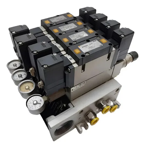Bloco Válvula Solenóide E Redutor Pressão Smc Vfr3200-5fzc Sem Voltagem