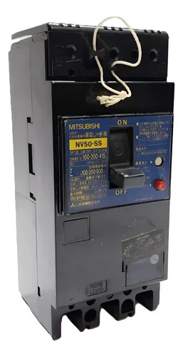 Disjuntor Trip Cx Moldada Mitsubishi Nv50-ss 50a Com Bobina 127/220v