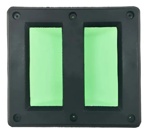 Puxado De Emergência Interno Porta Deslizante De Câmara Fria Preto E Verde Florescente