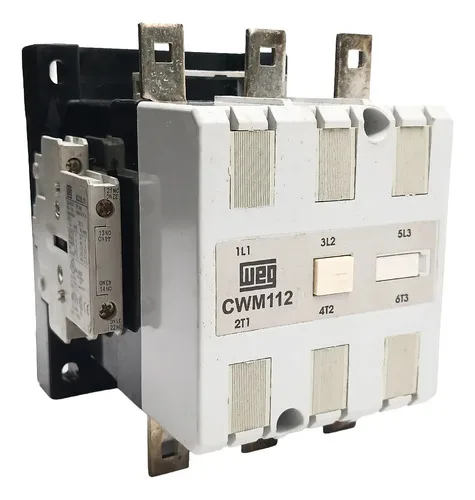Contator Tripolar 112a Weg Cwm112 220v Com Contato Auxiliar 220v