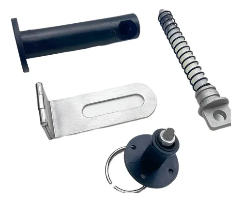Fechadura Anti Roubo Porta Deslizante Câmara Frigorífica Preto E Cinza.