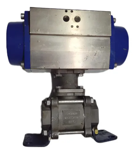 Atuador Pneumático De Dupla Ação Valmicro 10bar 142psi Azul