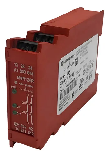 Relé De Segurança Allen Bradley Guard Master Msr126r 24vdc