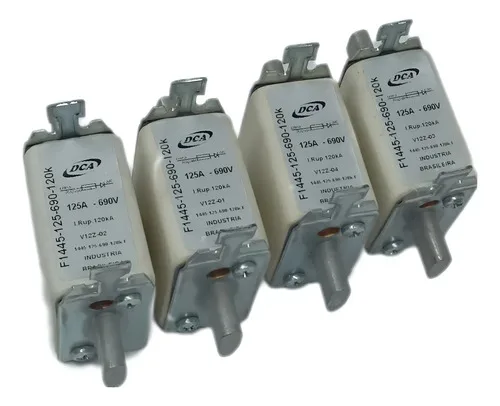 Fusível Ultra Rápido Dca F1445 135a 690v 120ka Kit 4 Unidds 690v