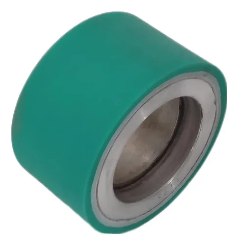 Rolo-cilindro-emborrachado 100mm×55mm Interno 62mm Verde