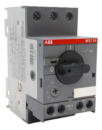 Disjuntor Motor Tripolar Abb Ms116 8-12a 1sam250000r1012 127/220v 50/60hz