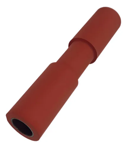 Rolo Transportador Emborrachado 397mm Por 80mm Vermelho Vermelho