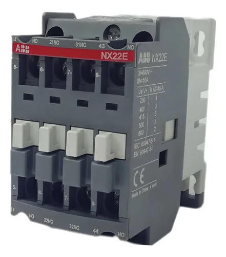 Contator Tripolar 16a Abb Nx22e Bobina 220v 220v