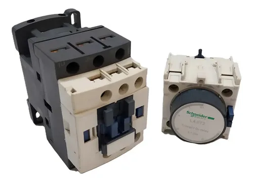 Contator Schneider Lc1d09 220v 25a E Temporizador Ladt2 30s 220v