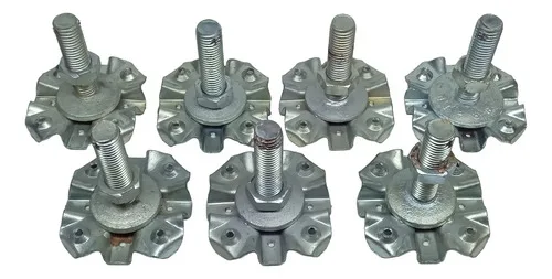 Suporte Cruzeta Para Piso Elevado Kit De 7 Peças 90mm