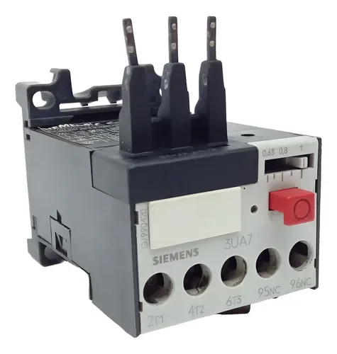 Relé De Sobrecarga Bimetálico Siemens 3ua7020-0j 0,63-1a 127v