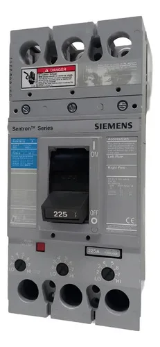 Disjuntor Tripolar Cx Moldada 225a Siemens Sentron Fxd63b225