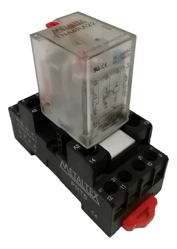 Relé Metaltex Tna4ra22 Prt5 5a 250v Com Base