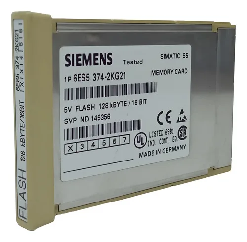 Cartão De Memória Siemens Simatic S5 6es5-374-2kg21 128kbyte
