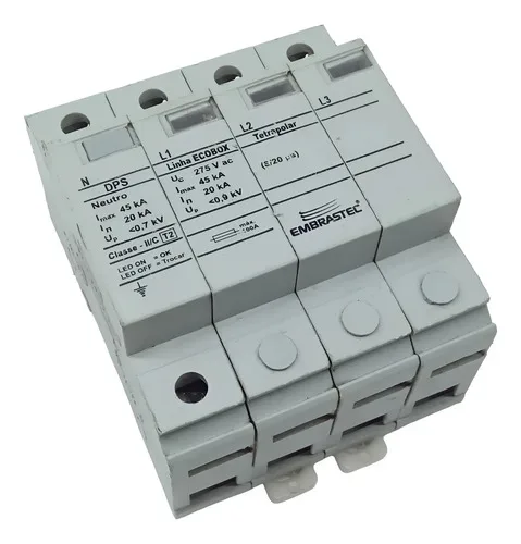 Dps Tripolar + Neutro Embrastec Classe Ll Ecobox 275vac 45ka
