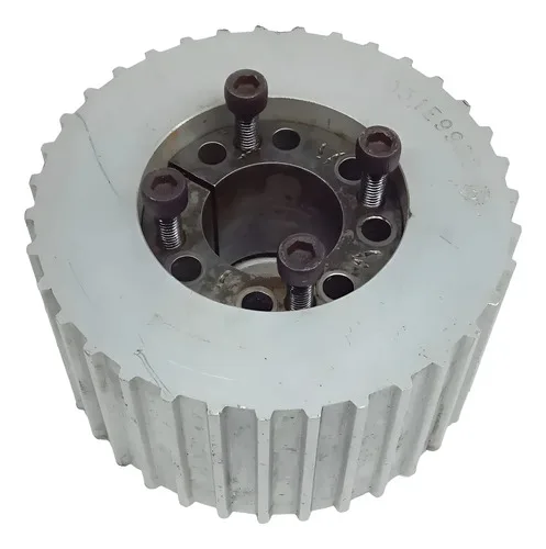 Polia Dentada Com Anel De Aperto Em Alumínio 36 Dentes 110mm Sem Voltagem