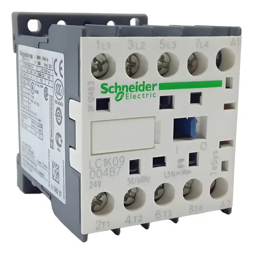 Contator Auxiliar 20a Schneider Tesys Lc1k09004b7 24v 2,2kw 24v