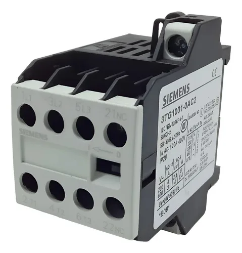 Contator Mini Tripolar 20a Siemens 3tg1001-0ac2 24vdc 2,4kw 24v
