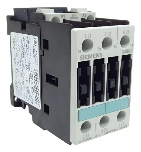 Contator Tripolar 9a Siemens Sirius 3rt1023-1ac20-0kr0 24vdc 24v