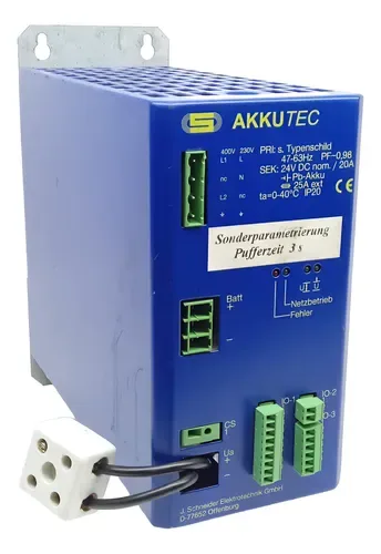 Fonte De Alimentação J. Schneider Akkutec 2420-0 220v 24vdc